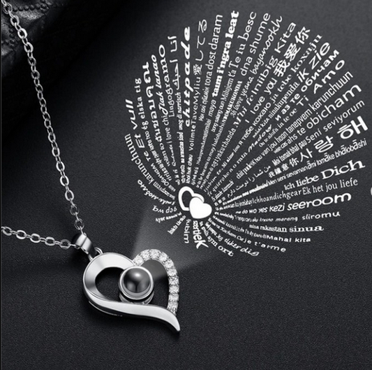 Pendentif "Je t'aime" en 100 langues